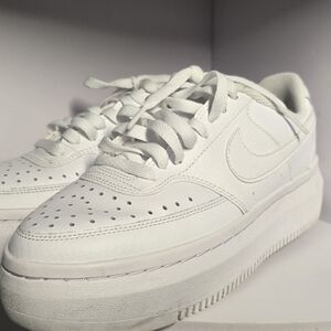 Womens Nike White Court Vision Alta 7.5